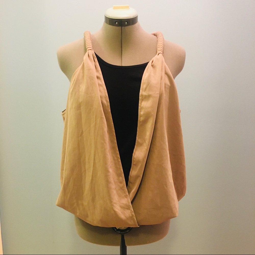 Robbi & Nikki Elegant Layered Tunic Top Size S
